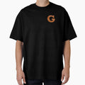 G Leather Varsity Letter Patches White T-Shirt - Novelty Apparel Men Women - T-Shirt, Sweatshirt, Hoodie