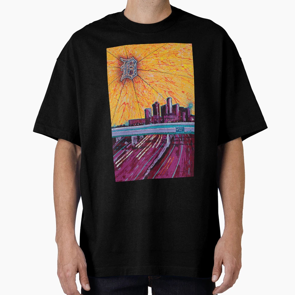 Vibrant Detroit T-Shirt - Aesthetic Graphic for Adults - T-Shirt, Sweatshirt, Hoodie