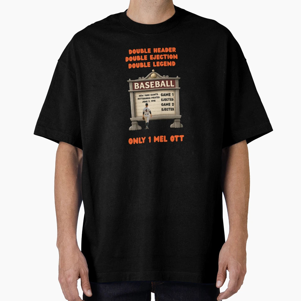 Mel Ott Double Ejection Baseball T-Shirt - Casual Everyday Wear Men Women - T-Shirt, Sweatshirt, Hoodie