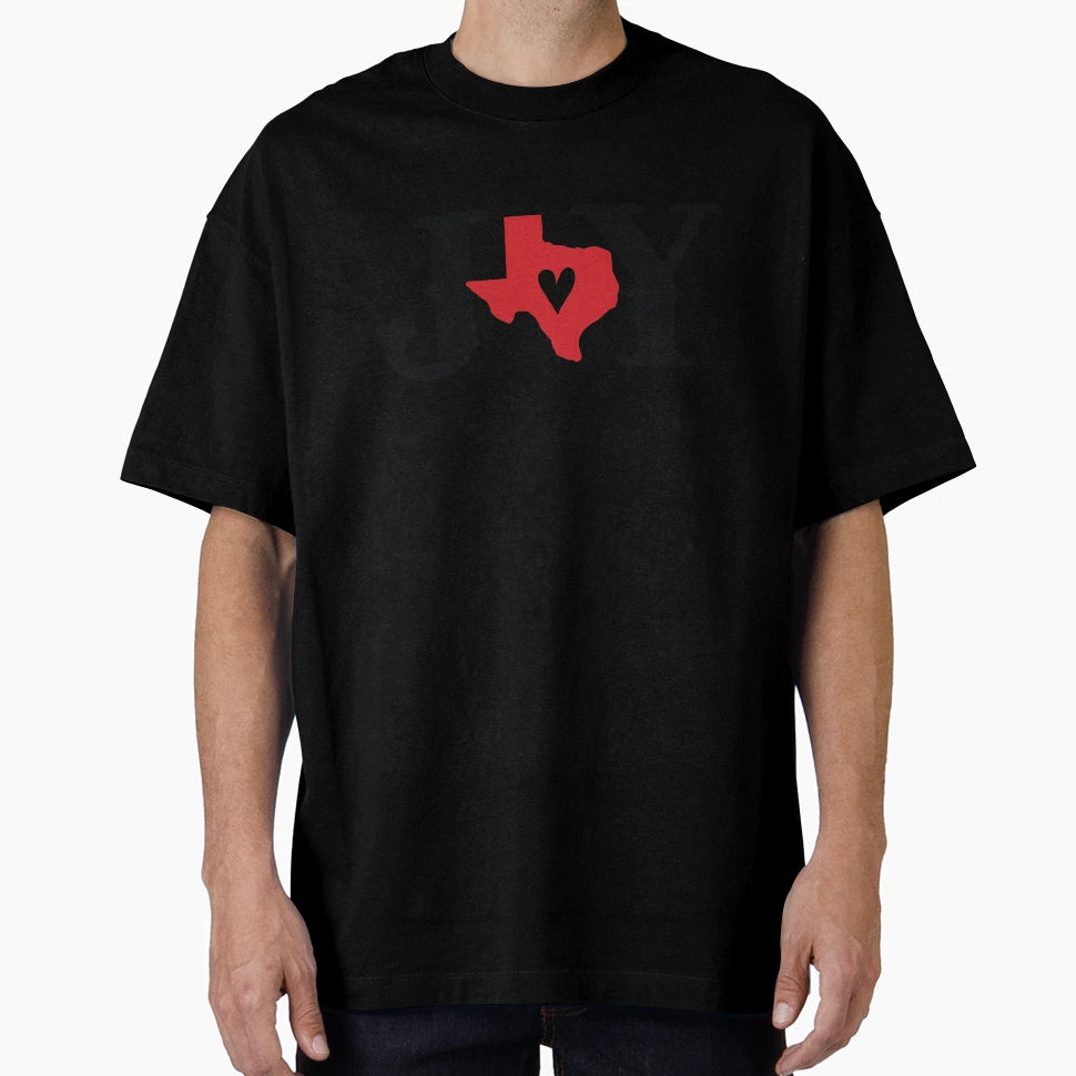 Red And Black Texas Joy Holiday T-Shirt - Fun Novelty Design for Adults - T-Shirt, Sweatshirt, Hoodie