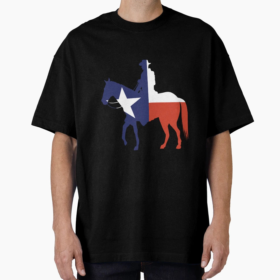 Cowboy Texas Flag T-Shirt - Fun Novelty Design Unisex - T-Shirt, Sweatshirt, Hoodie