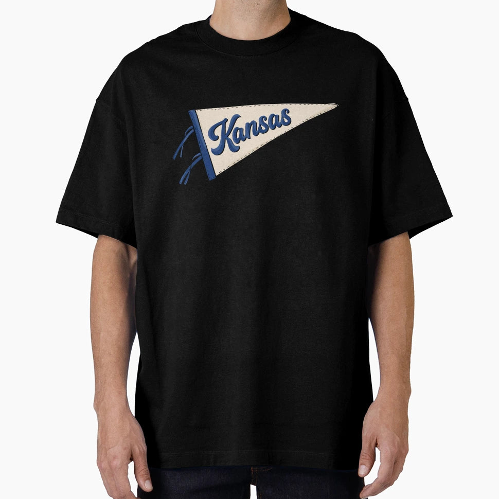 Kansas Pennant Flag T-Shirt - Graphic Print for Adults - T-Shirt, Sweatshirt, Hoodie