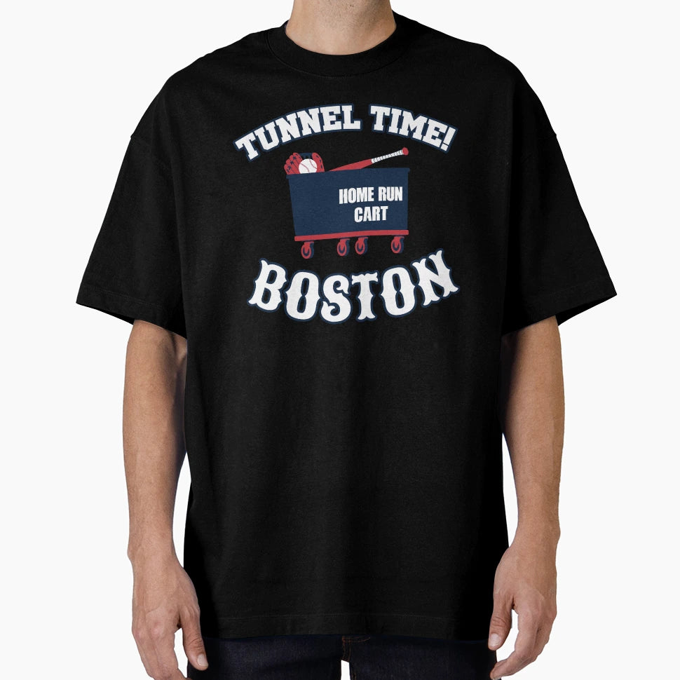 Boston Baseball Home Run Laundry Cart T-Shirt - Novelty Apparel Unisex - T-Shirt, Sweatshirt, Hoodie