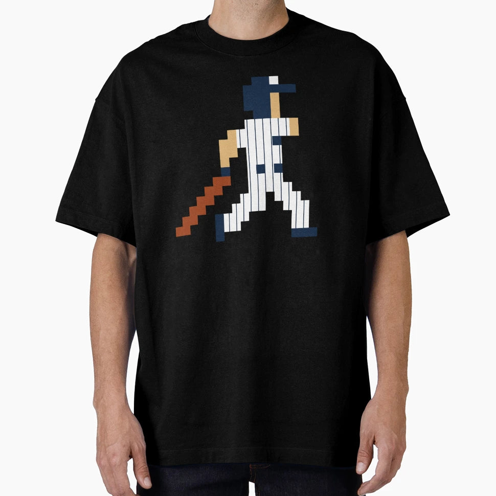 New York Pixel Baseball Player T-Shirt - Streetwear Style Men Women - T-Shirt, Sweatshirt, Hoodie