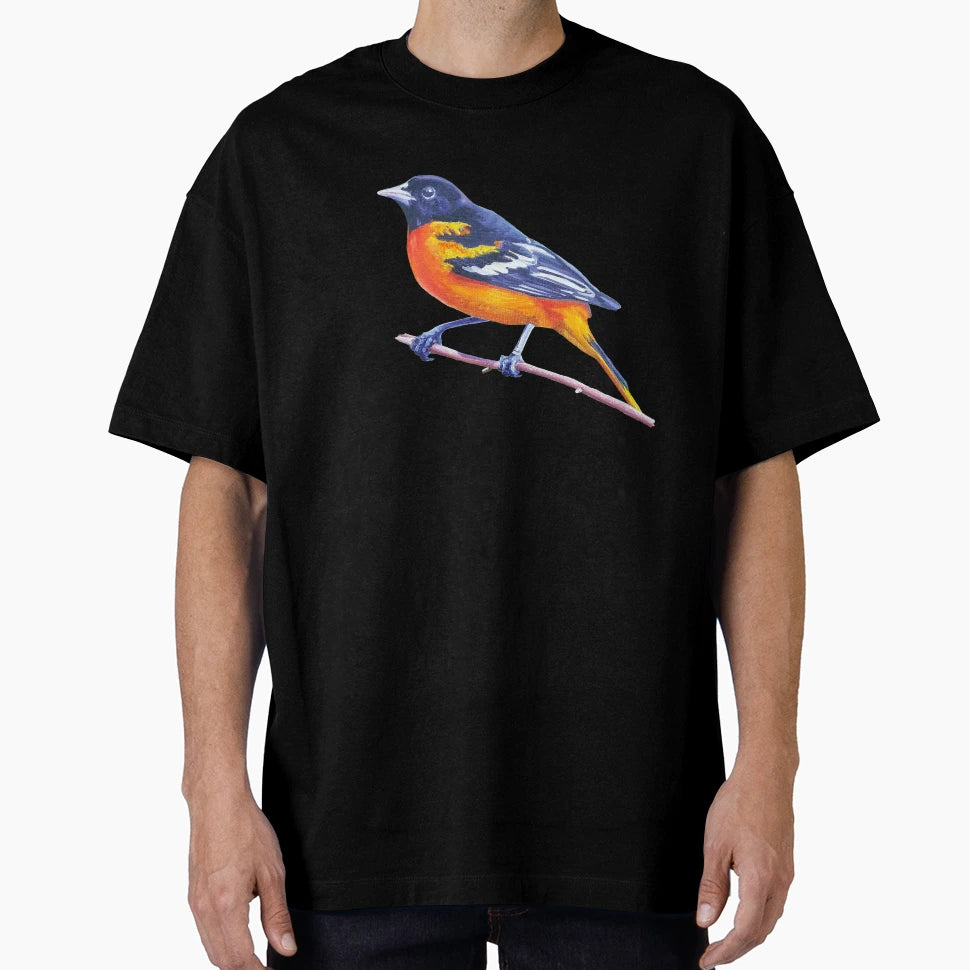 Baltimore Oriole Bird Painting No T-Shirt - Fun Novelty Design Unisex - T-Shirt, Sweatshirt, Hoodie