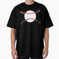 Baseball And Baseball Bat Face T-Shirt - Casual Everyday Wear Men Women - T-Shirt, Sweatshirt, Hoodie