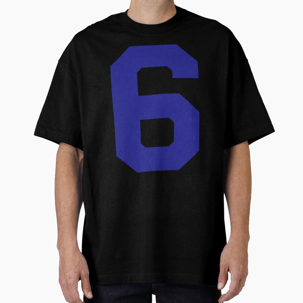 Number 6 Blue Six Sports Number Six T-Shirt - Aesthetic Graphic Unisex - T-Shirt, Sweatshirt, Hoodie