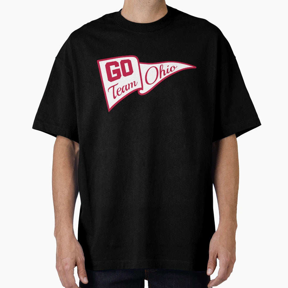Go Team Ohio Pennant Flag T-Shirt - Aesthetic Graphic Men Women - T-Shirt, Sweatshirt, Hoodie