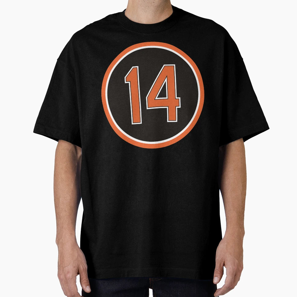 Mike Bordick 14 Jersey Number T-Shirt - Graphic Print for Adults - T-Shirt, Sweatshirt, Hoodie