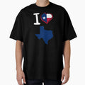 I Lovetexas State Outline Flag Lone T-Shirt - Novelty Apparel Men Women - T-Shirt, Sweatshirt, Hoodie
