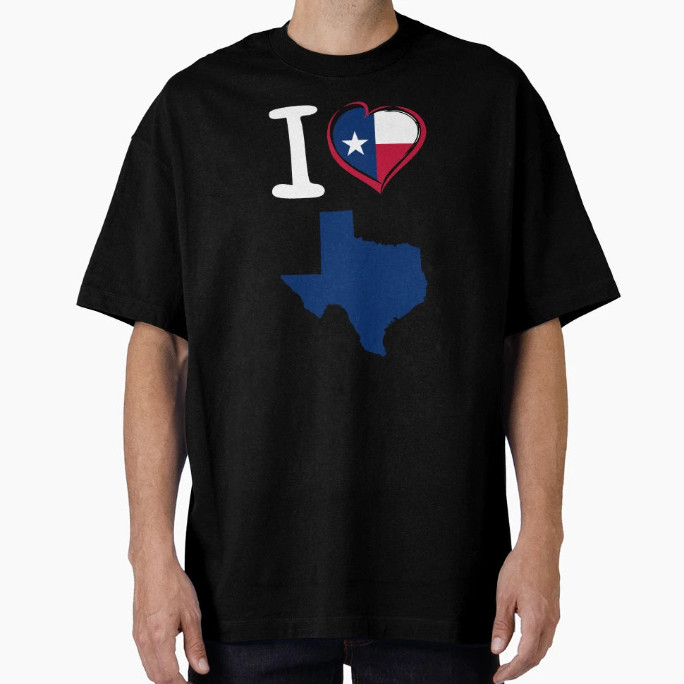 I Lovetexas State Outline Flag Lone T-Shirt - Novelty Apparel Men Women - T-Shirt, Sweatshirt, Hoodie