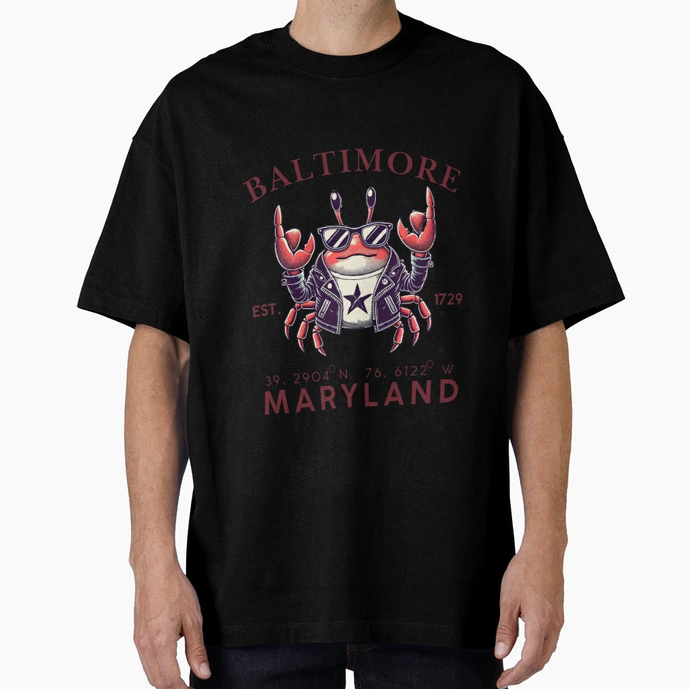 Baltimore T-Shirt - Unique Graphic for Adults - T-Shirt, Sweatshirt, Hoodie