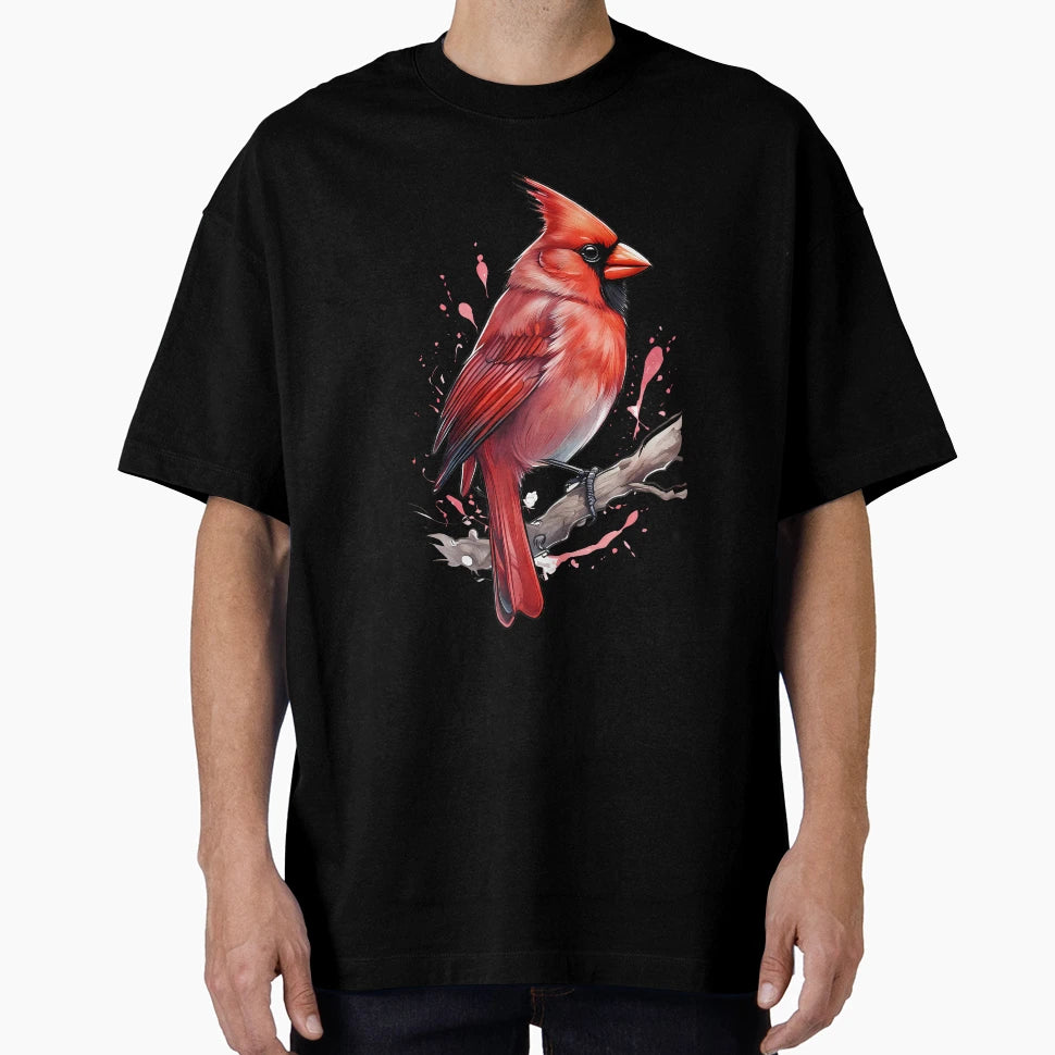 Majestic Cardinal Elegance T-Shirt - Casual Everyday Wear Unisex - T-Shirt, Sweatshirt, Hoodie