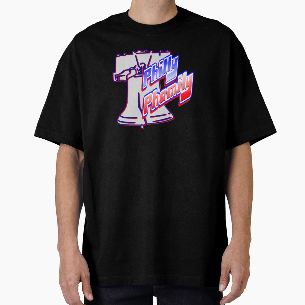 Philly Phamily W Liberty Bell T-Shirt - Unique Graphic for Adults - T-Shirt, Sweatshirt, Hoodie