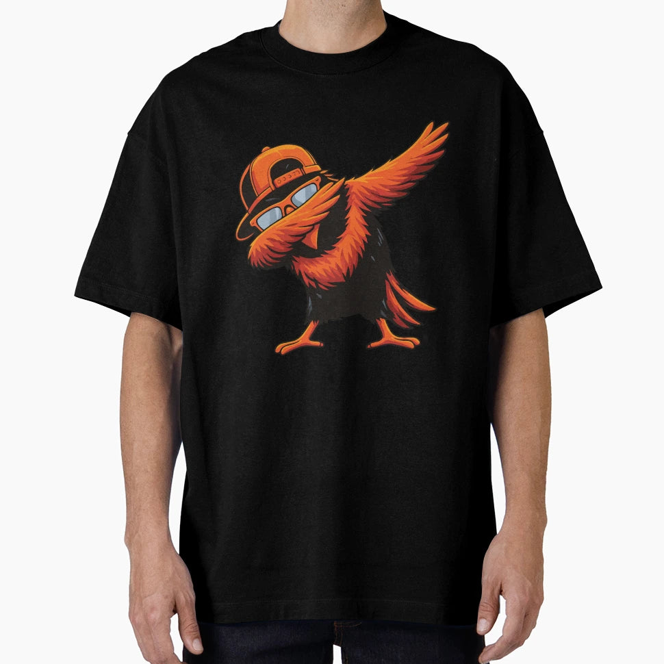 Dabbing Orange Bird Funny Meme Animal T-Shirt - Streetwear Style Men Women - T-Shirt, Sweatshirt, Hoodie