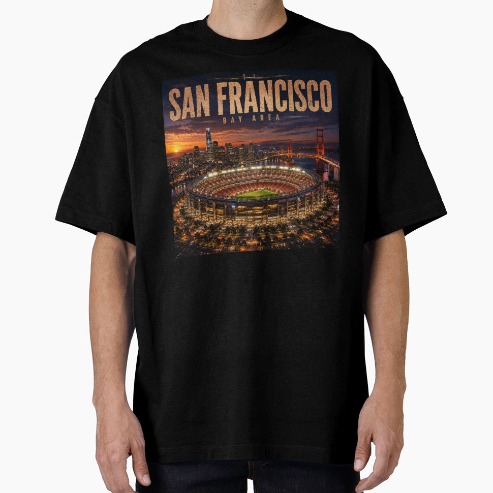 San Franciso Bay Area Cinematic T-Shirt - Custom Art Print Men Women - T-Shirt, Sweatshirt, Hoodie