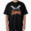 Baltimore Baseball Fan City Skyline T-Shirt - Custom Art Print Unisex - T-Shirt, Sweatshirt, Hoodie