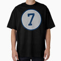 Mickey Mantle 7 Away Jersey Number T-Shirt - Novelty Apparel for Adults - T-Shirt, Sweatshirt, Hoodie