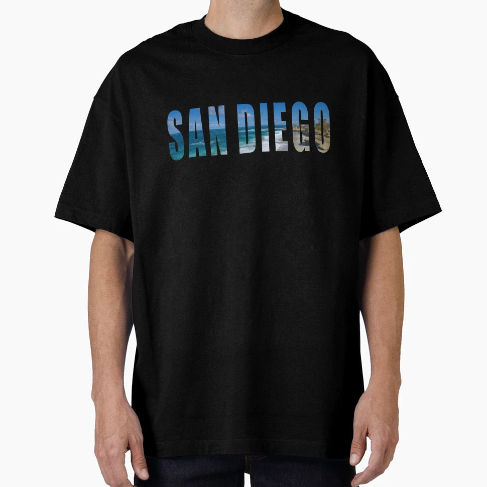 San Diego California T-Shirt - Minimalist Print Men Women - T-Shirt, Sweatshirt, Hoodie