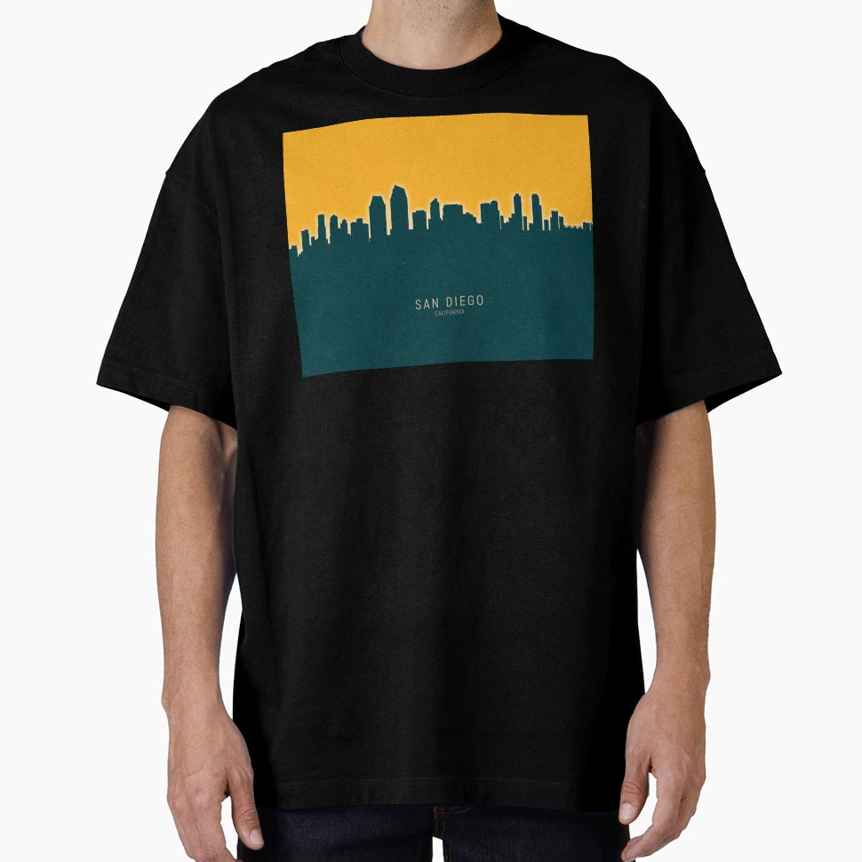 San Diego California Skyline T-Shirt - Streetwear Style Men Women - T-Shirt, Sweatshirt, Hoodie