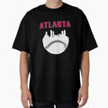 Atlanta Skyline Baseball T-Shirt - Unique Graphic for Adults - T-Shirt, Sweatshirt, Hoodie