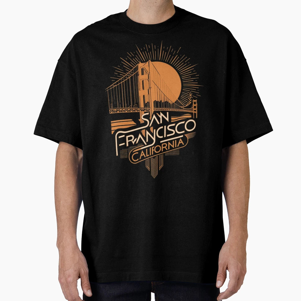 San Francisco Golden Gate Bridge San T-Shirt - Fun Novelty Design Unisex - T-Shirt, Sweatshirt, Hoodie