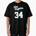 Los Angeles 2021 Blue Jersey Shaq N0 34 T-Shirt - Trendy Graphic Unisex - T-Shirt, Sweatshirt, Hoodie