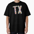 Tx Floral Pattern T-Shirt - Graphic Print Unisex - T-Shirt, Sweatshirt, Hoodie