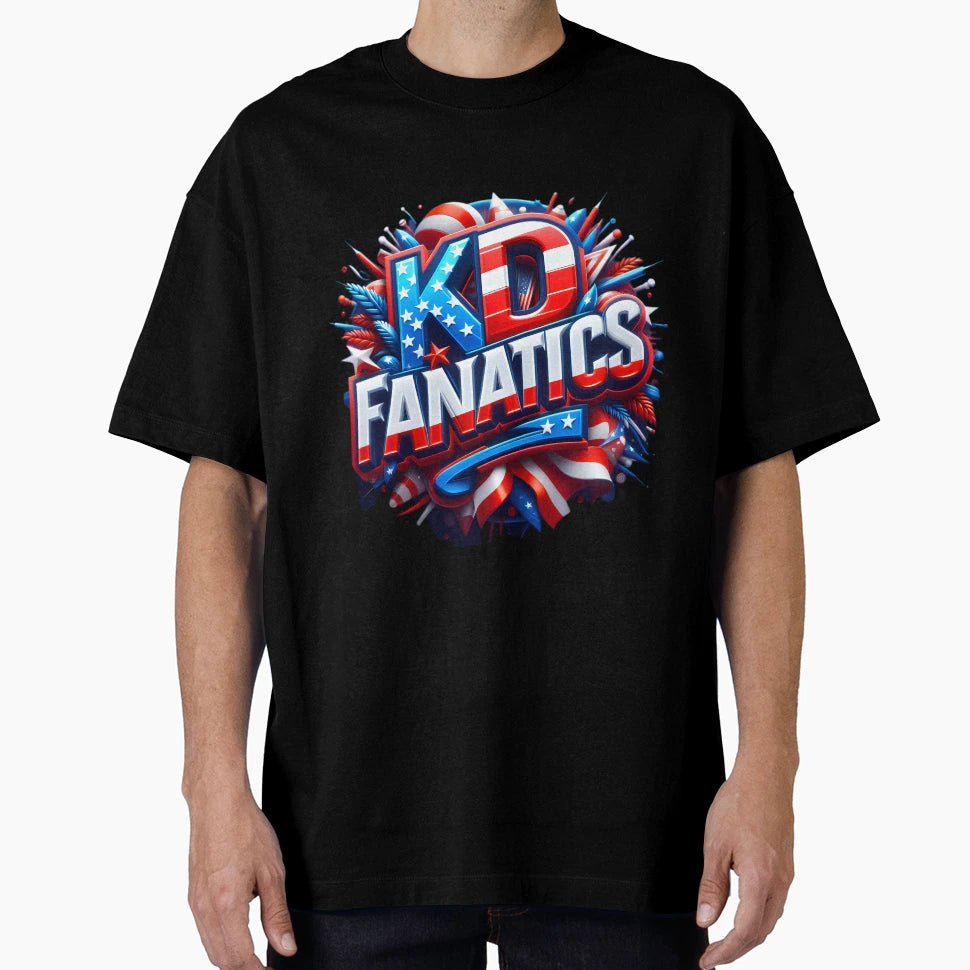 Kd Fanatics Patriotic Logo T-Shirt - Casual Everyday Wear Men Women - T-Shirt, Sweatshirt, Hoodie