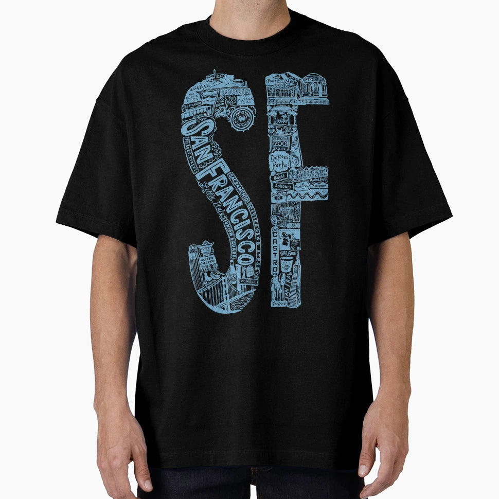 San Francisco T-Shirt - Custom Art Print for Adults - T-Shirt, Sweatshirt, Hoodie