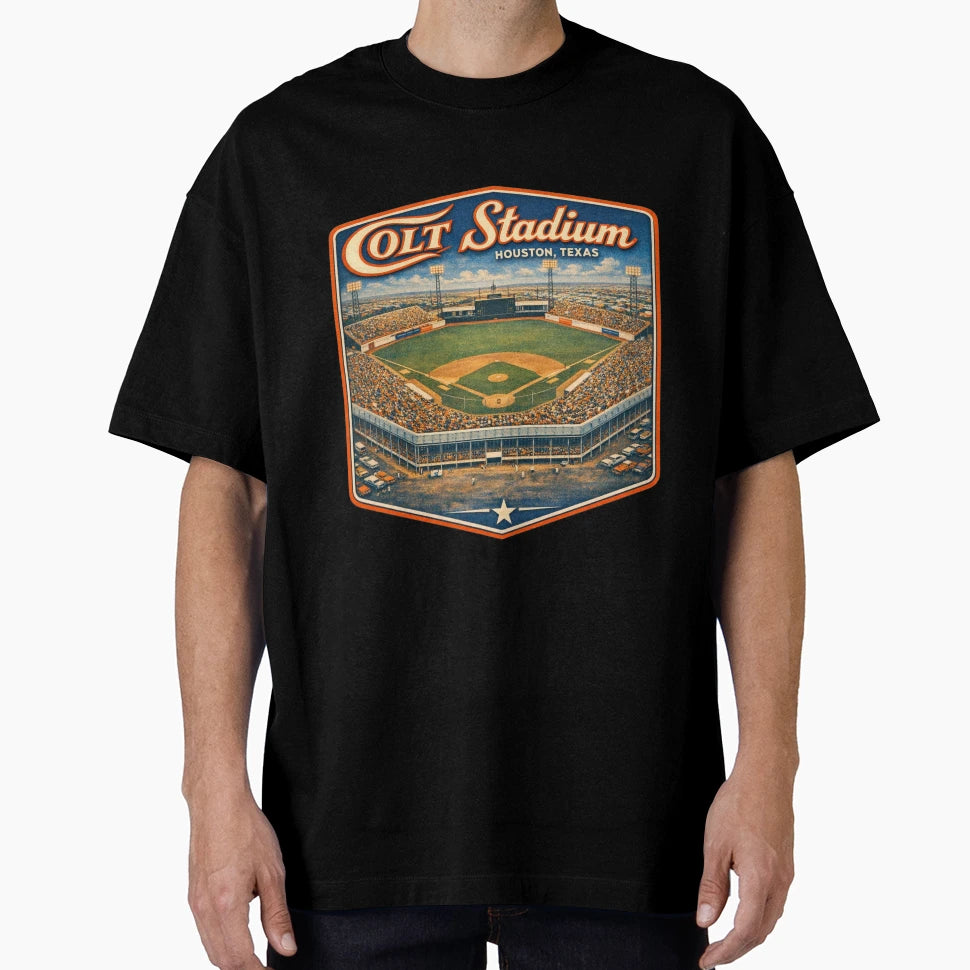 Colt Stadium Houston Legacy T-Shirt - Custom Art Print Unisex - T-Shirt, Sweatshirt, Hoodie