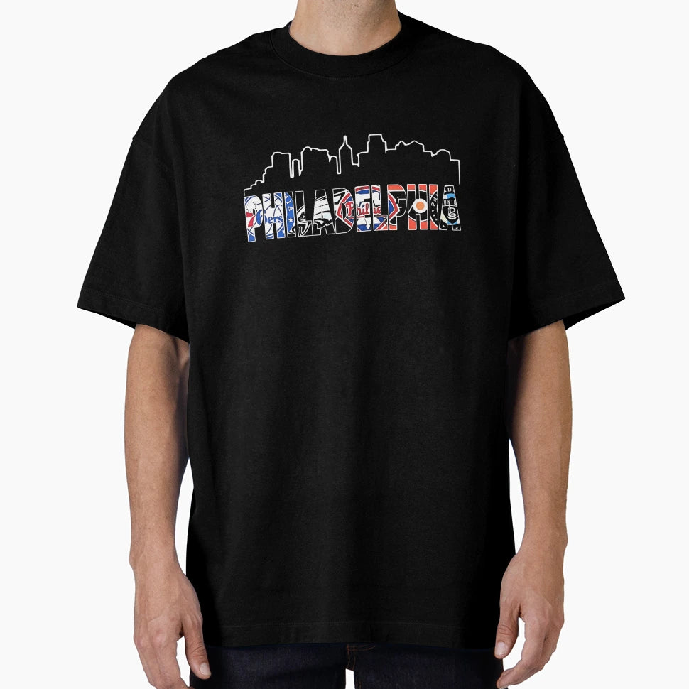 Philadelphia Sports Skyline T-Shirt - Graphic Print Men Women - T-Shirt, Sweatshirt, Hoodie