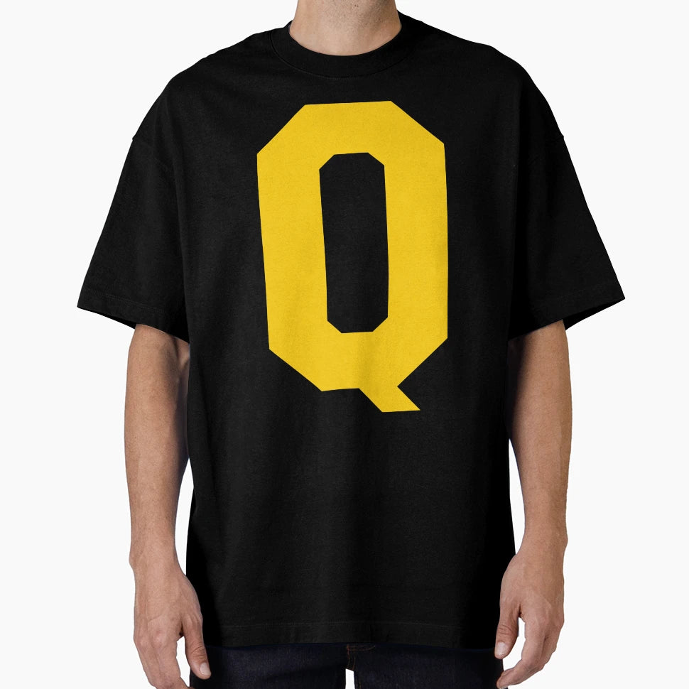 Alphabet Yellow Q Sports Letter Q T-Shirt - Casual Everyday Wear Unisex - T-Shirt, Sweatshirt, Hoodie