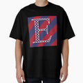 Letter E Americana Old Glory Red And T-Shirt - Graphic Print Men Women - T-Shirt, Sweatshirt, Hoodie
