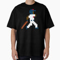 Cleveland Pixel Baseball Player T-Shirt - Streetwear Style for Adults - T-Shirt, Sweatshirt, Hoodie