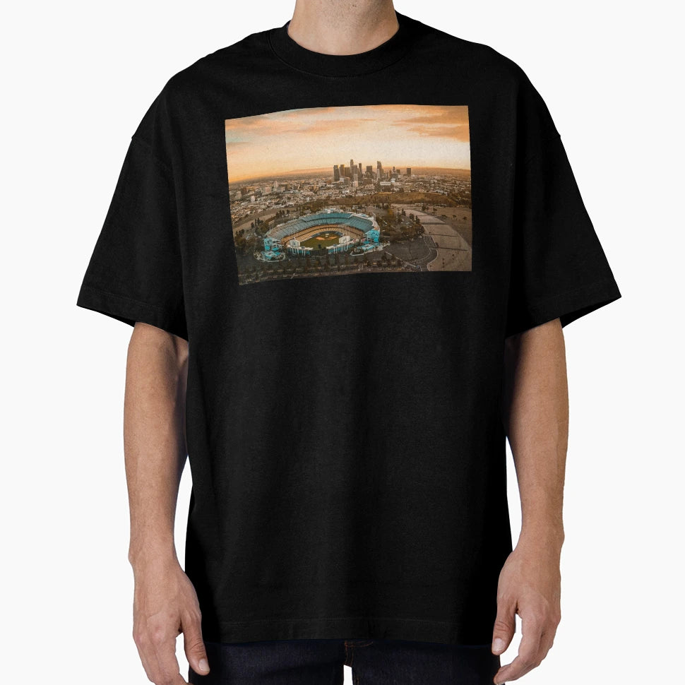 Dodger Stadium Downtown Los Angeles T-Shirt - Aesthetic Graphic Unisex - T-Shirt, Sweatshirt, Hoodie