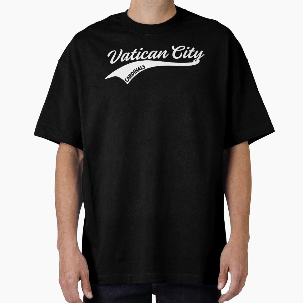 Cursive Vatican City Cardinals T-Shirt - Fun Novelty Design for Adults - T-Shirt, Sweatshirt, Hoodie