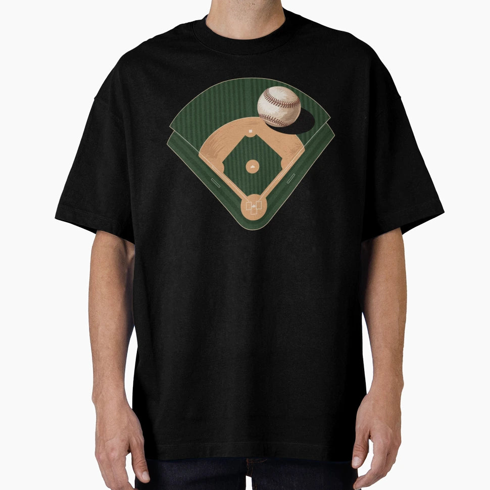 Baseball Field Layout T-Shirt - Streetwear Style Unisex - T-Shirt, Sweatshirt, Hoodie