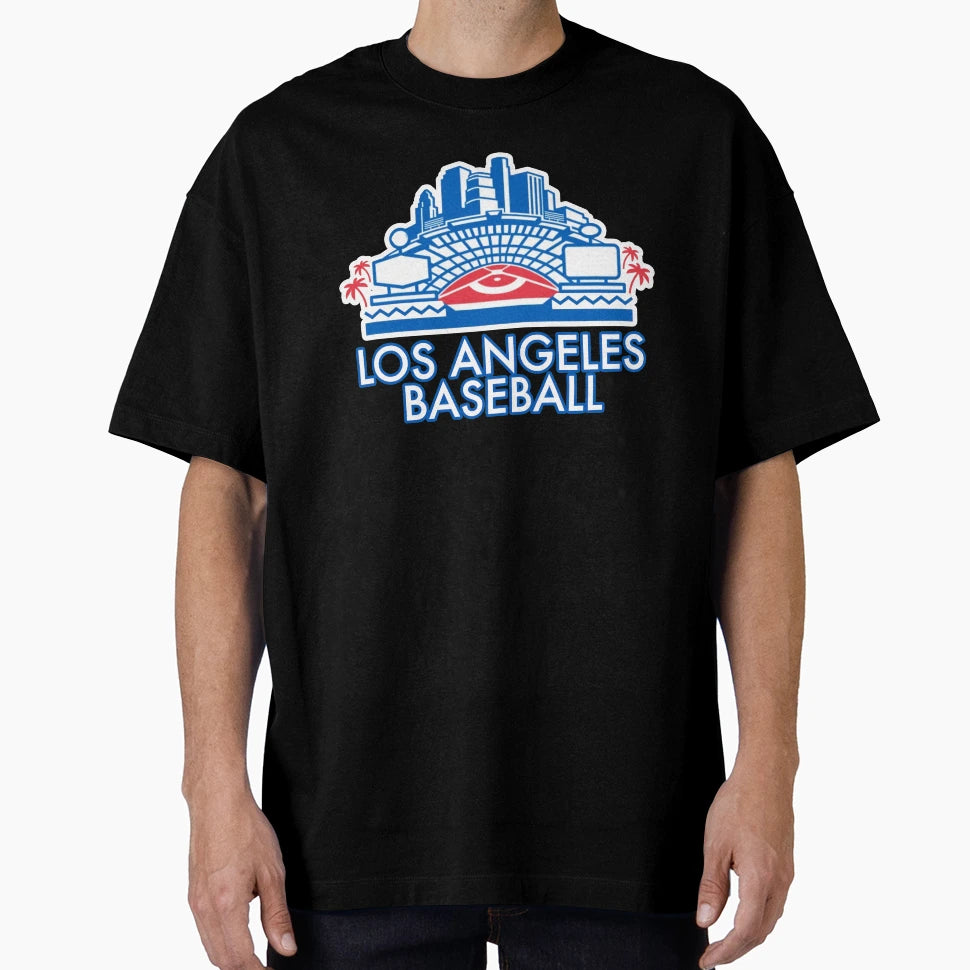 Los Angeles Baseball Stadium Vin T-Shirt - Minimalist Print Men Women - T-Shirt, Sweatshirt, Hoodie