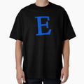 Letter E Dimensional Blue T-Shirt - Fun Novelty Design for Adults - T-Shirt, Sweatshirt, Hoodie