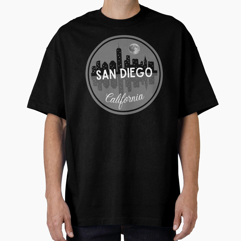San Diego California T-Shirt - Custom Art Print Men Women - T-Shirt, Sweatshirt, Hoodie