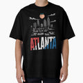 Atlanta Usa Flag Colors T-Shirt - Graphic Print Unisex - T-Shirt, Sweatshirt, Hoodie
