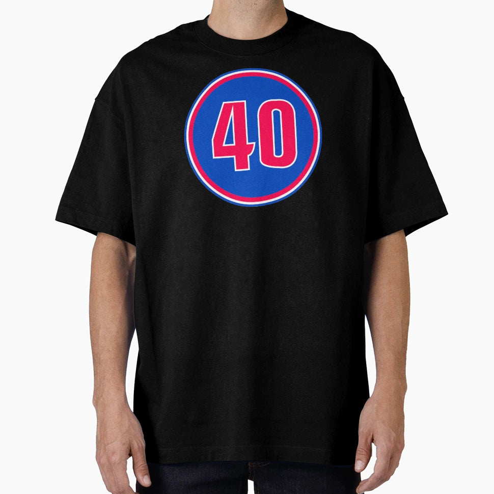 Bill Laimbeer Number 40 Jersey Detroit T-Shirt - Custom Art Print Unisex - T-Shirt, Sweatshirt, Hoodie