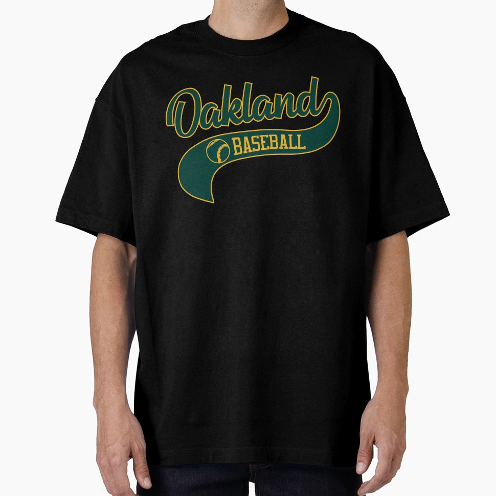 Oakland Baseball Athletic Swoosh T-Shirt - Trendy Graphic Unisex - T-Shirt, Sweatshirt, Hoodie