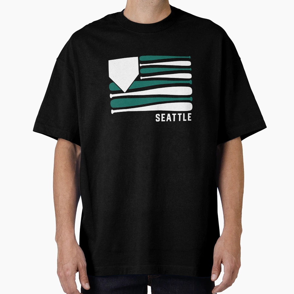 Seattle Baseball Is American T-Shirt - Aesthetic Graphic Men Women - T-Shirt, Sweatshirt, Hoodie