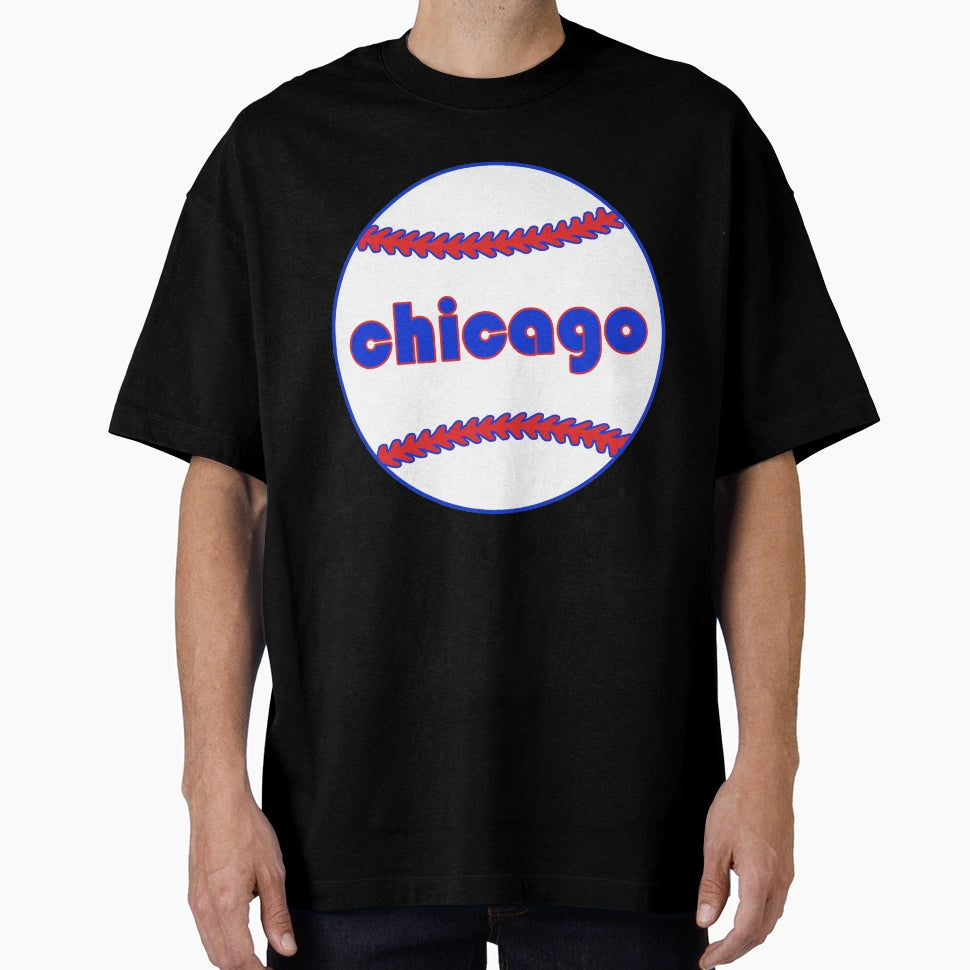 Chicago Throwback Baseball T-Shirt - Novelty Apparel Men Women - T-Shirt, Sweatshirt, Hoodie