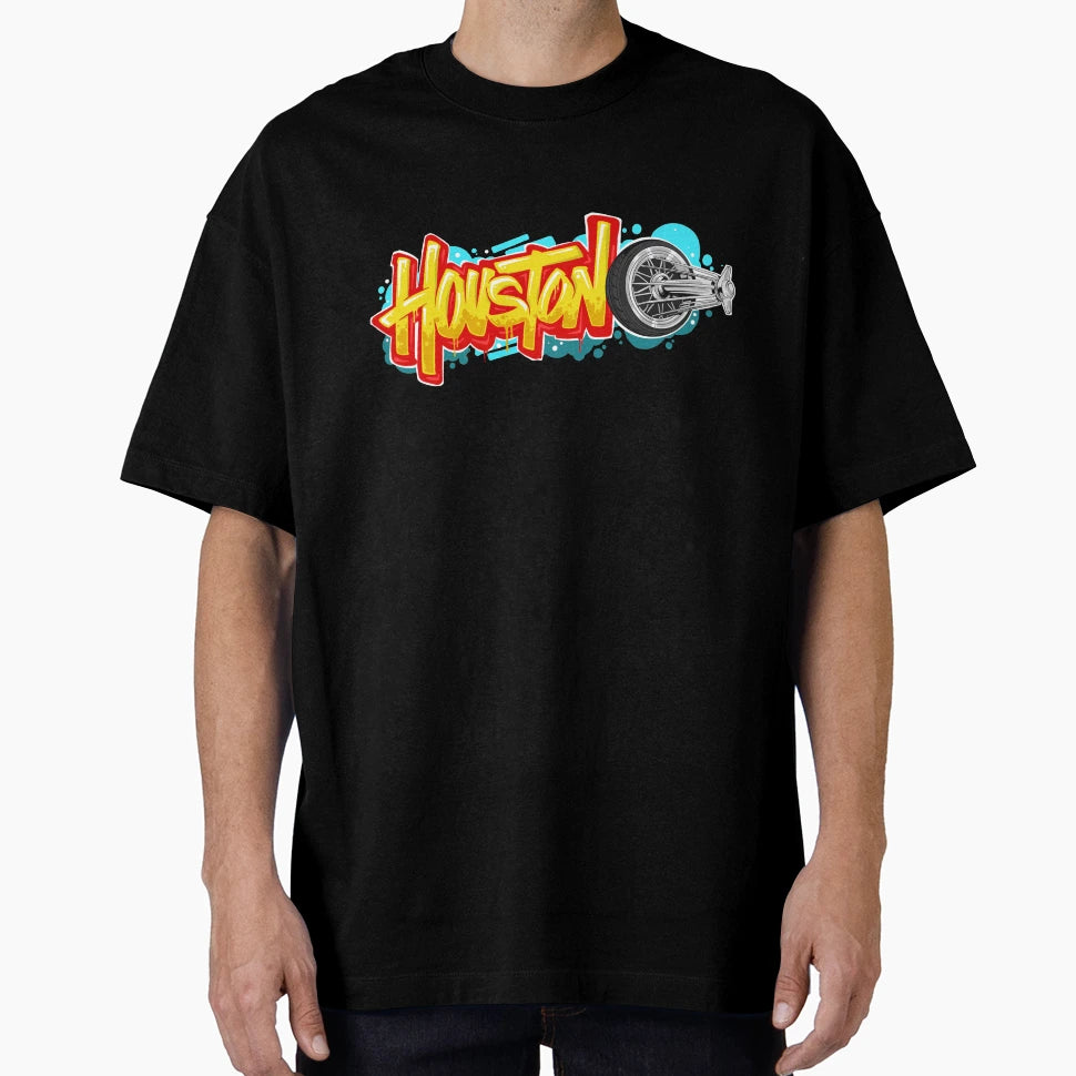 Houston Graffiti Elbow T-Shirt - Streetwear Style Unisex - T-Shirt, Sweatshirt, Hoodie