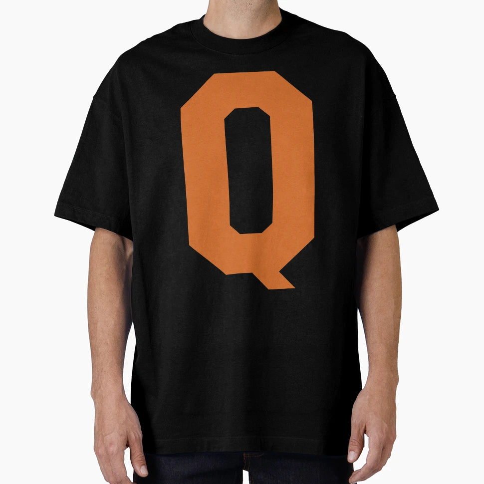 Alphabet Orange Q Sports Letter Q T-Shirt - Unique Graphic for Adults - T-Shirt, Sweatshirt, Hoodie