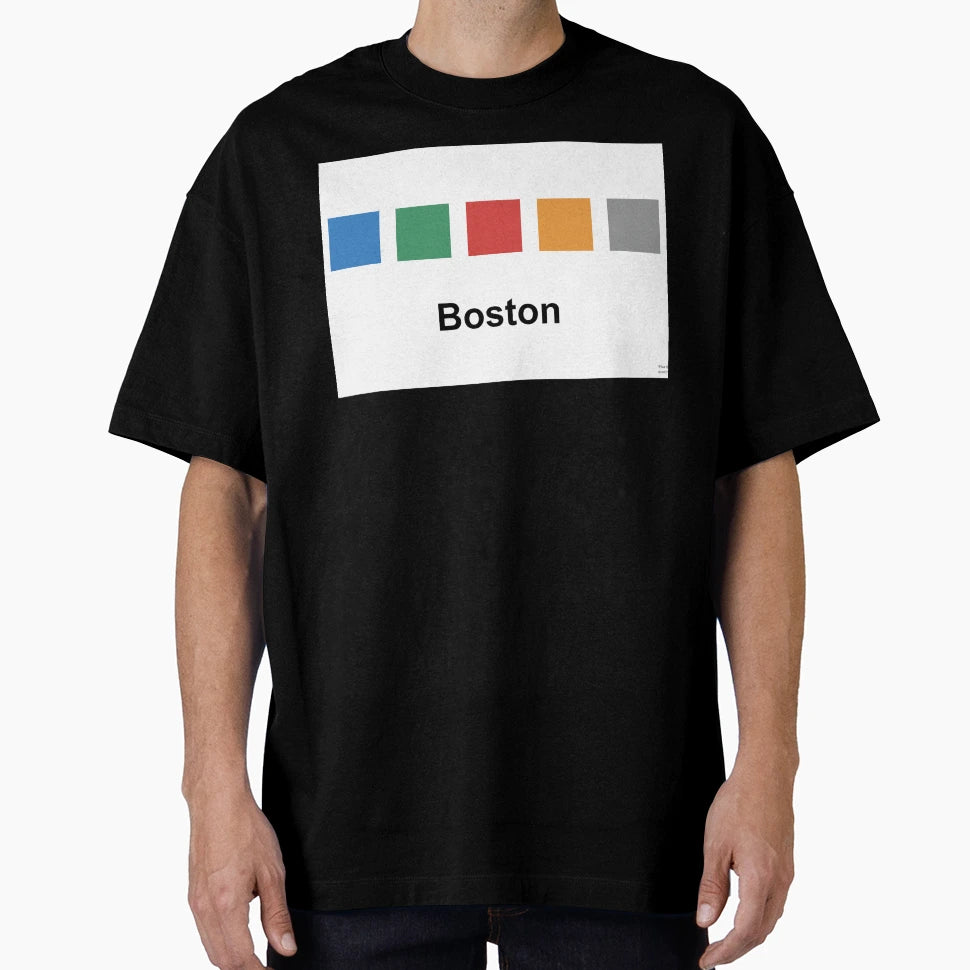 Boston Metro Colors Simple T-Shirt - Unique Graphic Unisex - T-Shirt, Sweatshirt, Hoodie