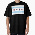 Chicago Sports Flag T-Shirt - Aesthetic Graphic Men Women - T-Shirt, Sweatshirt, Hoodie